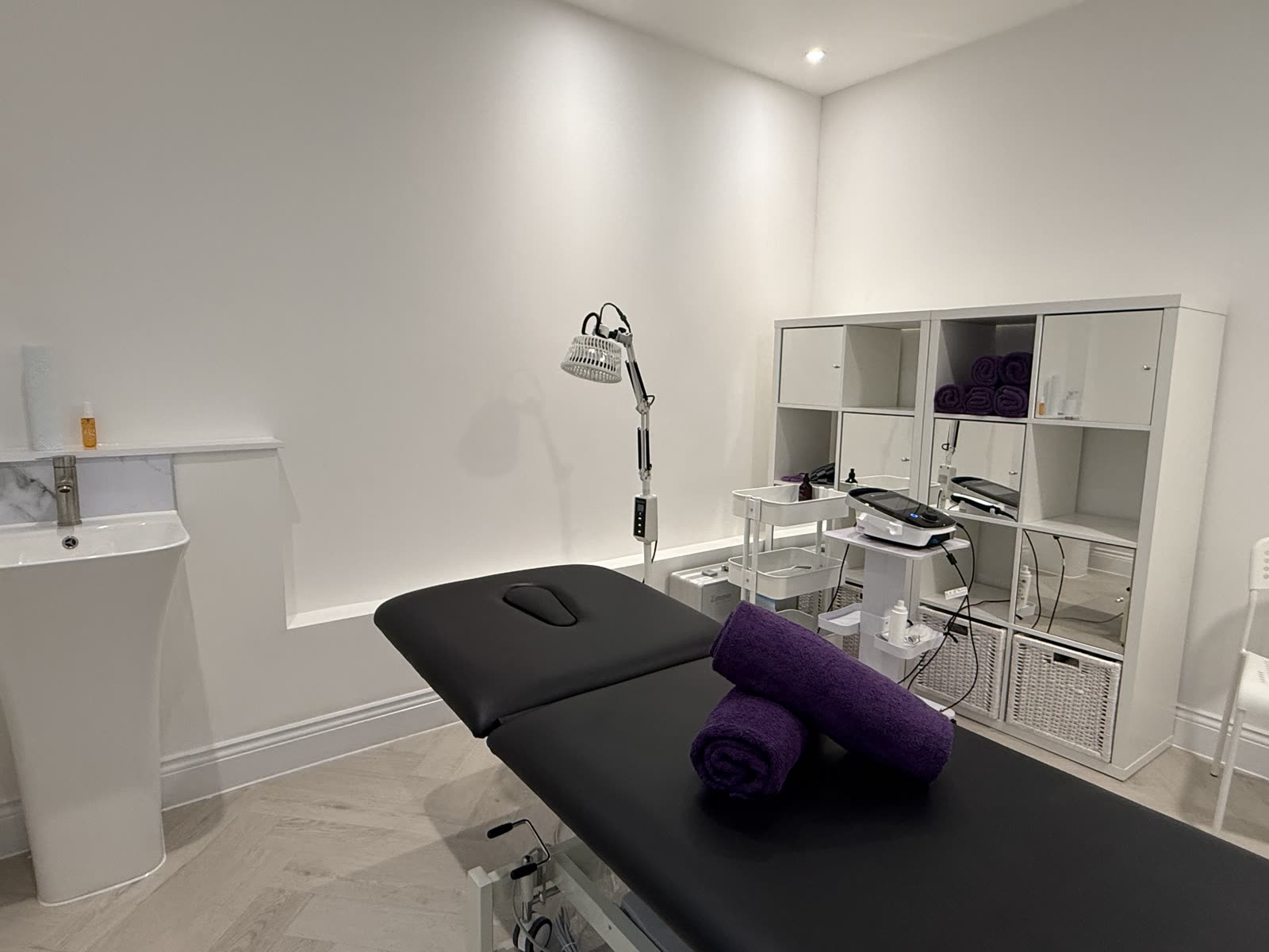 Quiet private treatment room used for deep tissue and soft tissue therapy